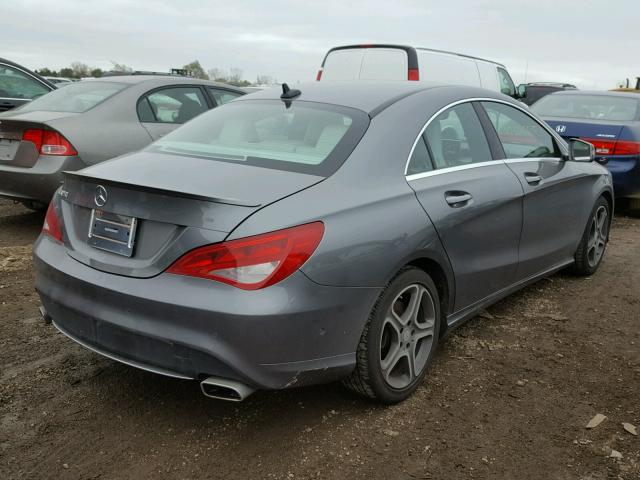 WDDSJ4EB5EN053459 - 2014 MERCEDES-BENZ CLA 250 GRAY photo 4