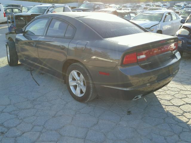 2C3CDXBG3EH168534 - 2014 DODGE CHARGER GRAY photo 3