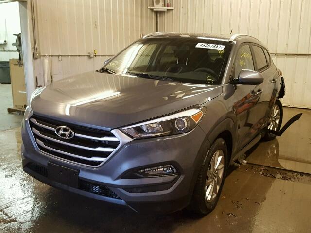 KM8J3CA40HU293834 - 2017 HYUNDAI TUCSON LIM GRAY photo 2