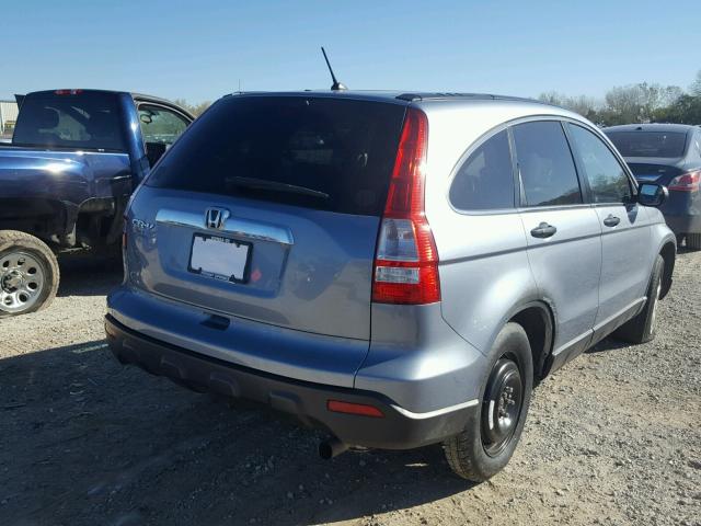 3CZRE48559G705847 - 2009 HONDA CR-V EX BLUE photo 4