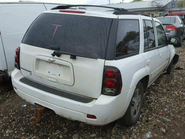 1GNDT13S172239462 - 2007 CHEVROLET TRAILBLAZE WHITE photo 4