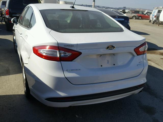 3FA6P0HD2ER235042 - 2014 FORD FUSION SE WHITE photo 3