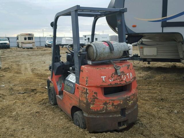 7FGGU2582376 - 2004 TOYOTA FORKLIFT ORANGE photo 3