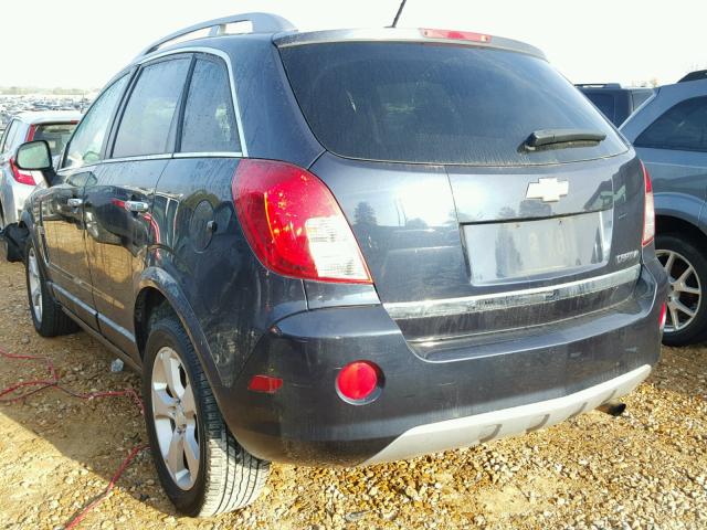 3GNAL3EK9ES654221 - 2014 CHEVROLET CAPTIVA LT BLUE photo 3