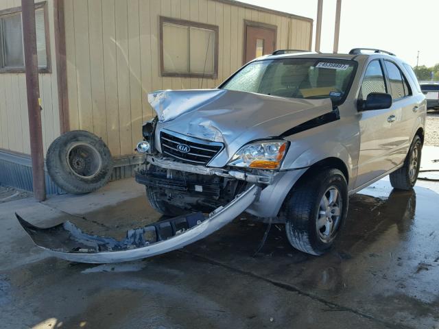 KNDJD735785856726 - 2008 KIA SORENTO EX SILVER photo 2