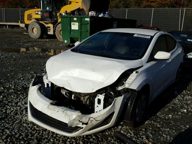 5NPDH4AE5GH665517 - 2016 HYUNDAI ELANTRA SE WHITE photo 2