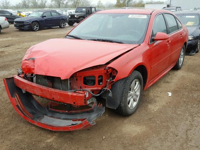 2G1WF5E33C1153496 - 2012 CHEVROLET IMPALA LS RED photo 2