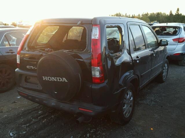 JHLRD78895C802411 - 2005 HONDA CR-V EX BLACK photo 4