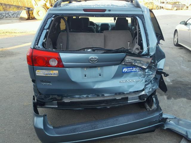 5TDZK23C48S202612 - 2008 TOYOTA SIENNA BLUE photo 9