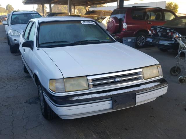 1FAPP36XXMK198490 - 1991 FORD TEMPO GL WHITE photo 1