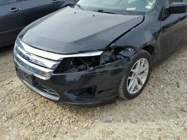 3FAHP0JA7AR336399 - 2010 FORD FUSION SEL BLACK photo 9