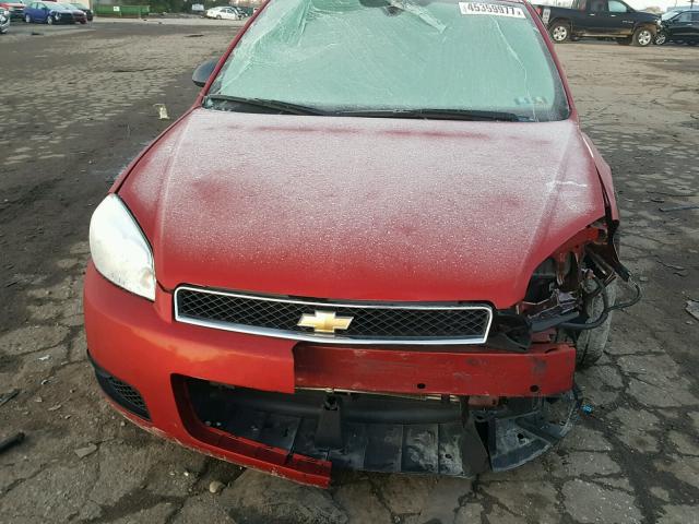 2G1WC5E30E1140684 - 2014 CHEVROLET IMPALA LIM RED photo 7