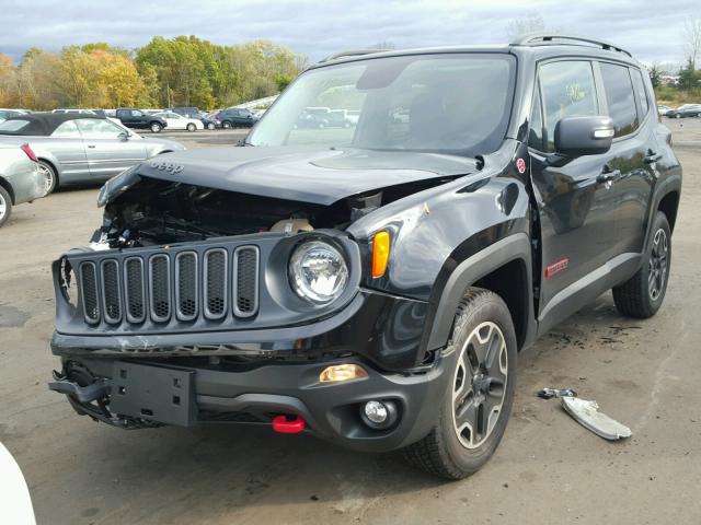 ZACCJBCBXHPF26936 - 2017 JEEP RENEGADE T BLACK photo 2