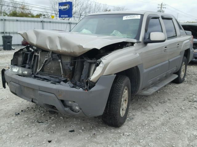 3GNEK13T52G306242 - 2002 CHEVROLET AVALANCHE TAN photo 2