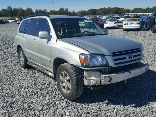 JTEEP21A840051686 - 2004 TOYOTA HIGHLANDER SILVER photo 1