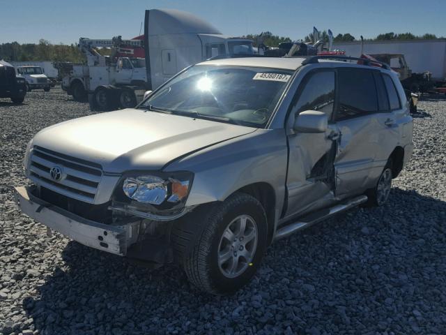 JTEEP21A840051686 - 2004 TOYOTA HIGHLANDER SILVER photo 2