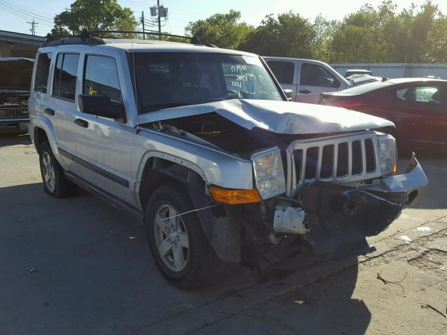 1J8HH48N96C106661 - 2006 JEEP COMMANDER SILVER photo 1