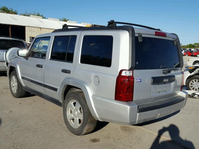1J8HH48N96C106661 - 2006 JEEP COMMANDER SILVER photo 3