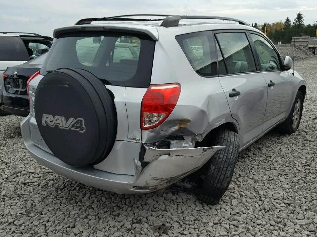 JTMBD33V386076990 - 2008 TOYOTA RAV4 SILVER photo 4