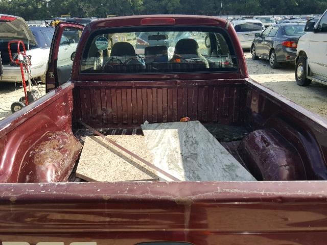 1B7GL12X72S541723 - 2002 DODGE DAKOTA BAS BURGUNDY photo 9