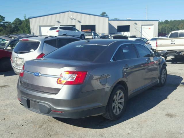 1FAHP2DW2BG173222 - 2011 FORD TAURUS SE GRAY photo 4