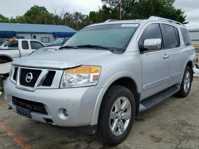 5N1BA0NE4AN605990 - 2010 NISSAN ARMADA PLA SILVER photo 2