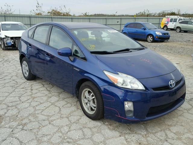 JTDKN3DU4A0117655 - 2010 TOYOTA PRIUS BLUE photo 1