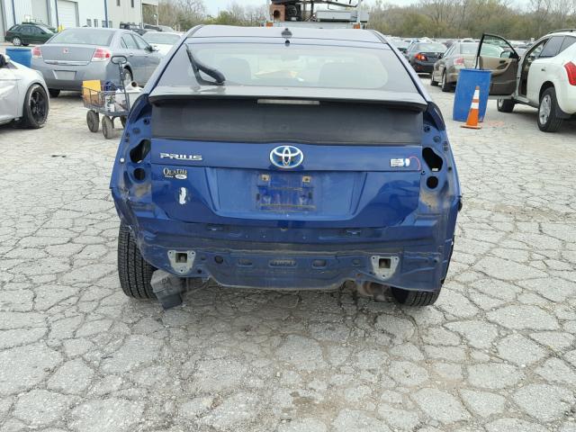 JTDKN3DU4A0117655 - 2010 TOYOTA PRIUS BLUE photo 9