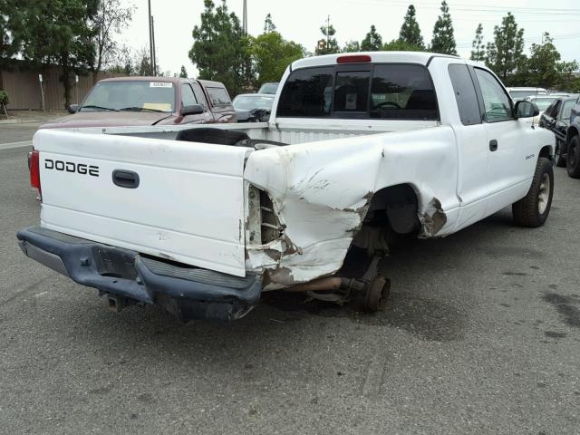 1B7GL22X2XS185548 - 1999 DODGE DAKOTA WHITE photo 4