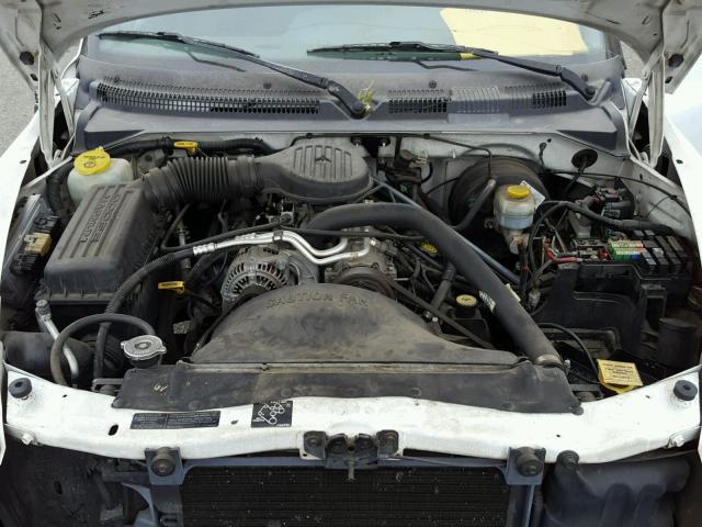 1B7GL22X2XS185548 - 1999 DODGE DAKOTA WHITE photo 7