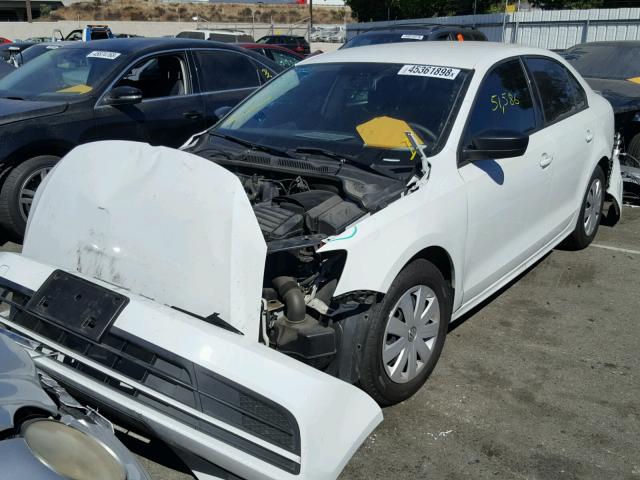 3VW2K7AJ3FM415397 - 2015 VOLKSWAGEN JETTA BASE WHITE photo 2