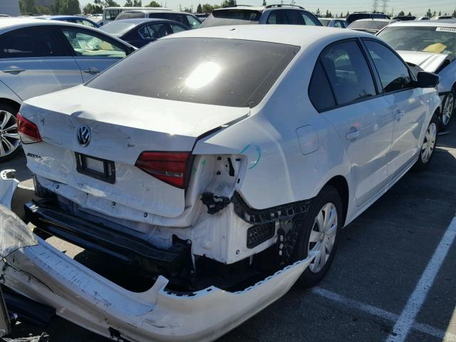 3VW2K7AJ3FM415397 - 2015 VOLKSWAGEN JETTA BASE WHITE photo 4