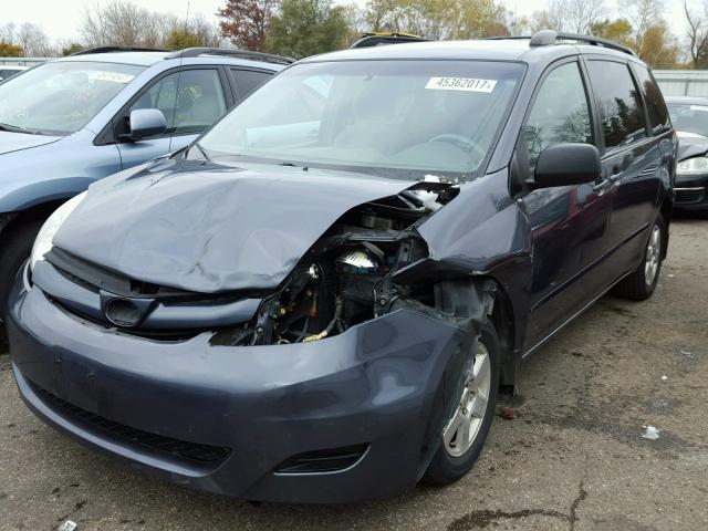 5TDZA23C56S421403 - 2006 TOYOTA SIENNA BLUE photo 2