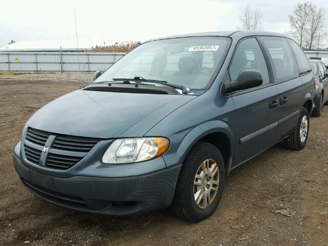 1D4GP25B96B698382 - 2006 DODGE CARAVAN SE BLUE photo 2