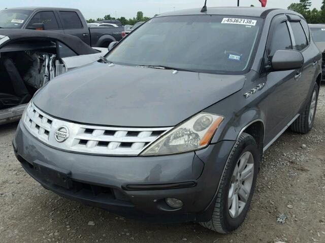 JN8AZ08T26W412973 - 2006 NISSAN MURANO SE/ GRAY photo 2