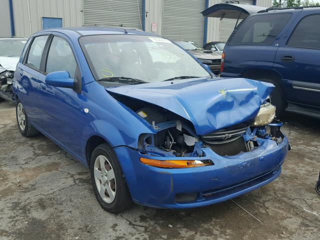 KL1TD62685B485917 - 2005 CHEVROLET AVEO BASE Көк фото 1