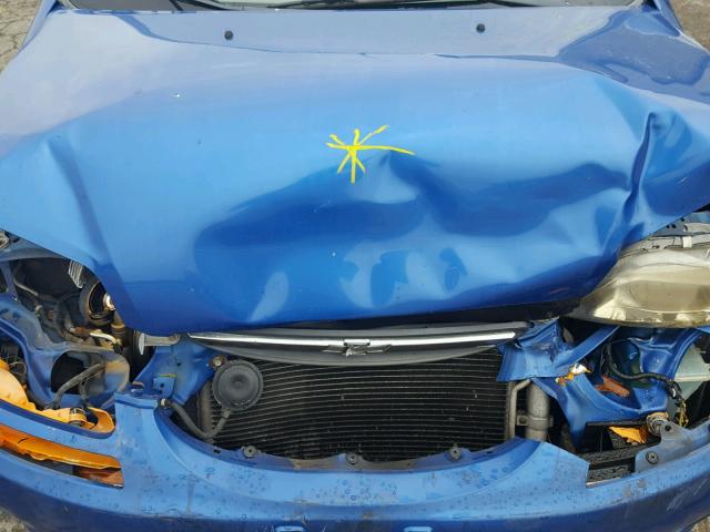 KL1TD62685B485917 - 2005 CHEVROLET AVEO BASE Көк фото 7