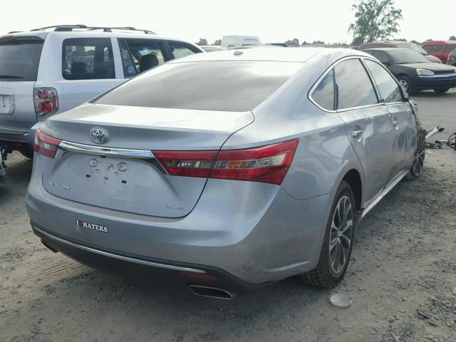 4T1BK1EB0GU205092 - 2016 TOYOTA AVALON XLE SILVER photo 4