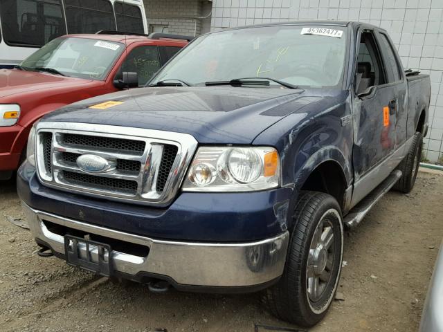1FTPX14V68FA66406 - 2008 FORD F150 Կապույտ լուսանկար 2