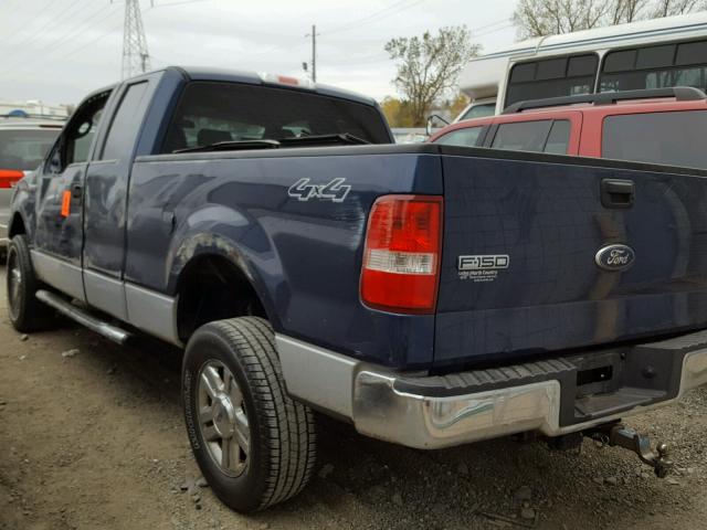 1FTPX14V68FA66406 - 2008 FORD F150 Կապույտ լուսանկար 3