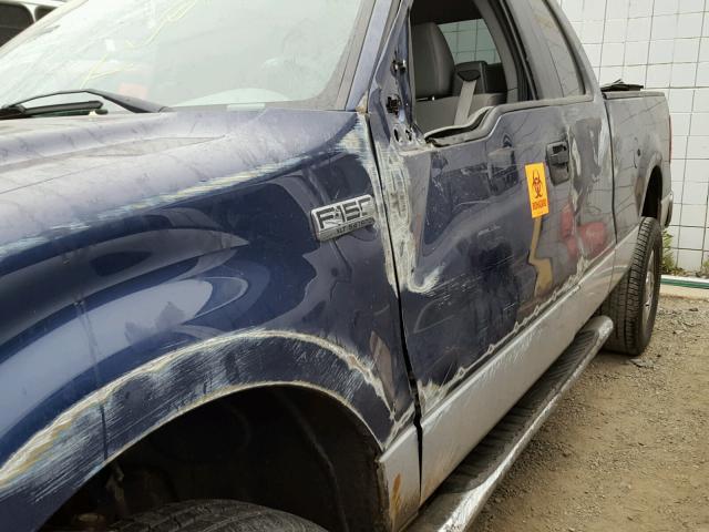 1FTPX14V68FA66406 - 2008 FORD F150 BLUE photo 9