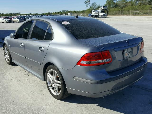 YS3FD46Y471120349 - 2007 SAAB 9-3 2.0T GRAY photo 3