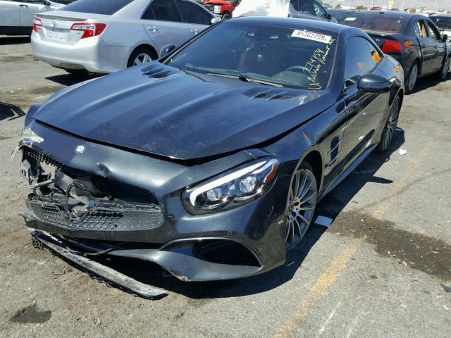 WDDJK7DA8HF048449 - 2017 MERCEDES-BENZ SL 550 BLACK photo 2