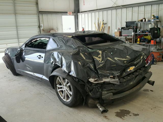 2G1FA1E3XE9197085 - 2014 CHEVROLET CAMARO LS GRAY photo 3