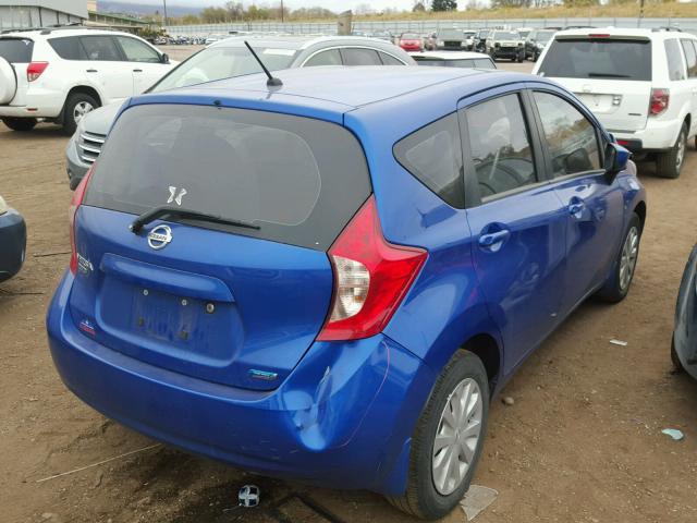 3N1CE2CP5FL383869 - 2015 NISSAN VERSA NOTE BLUE photo 4