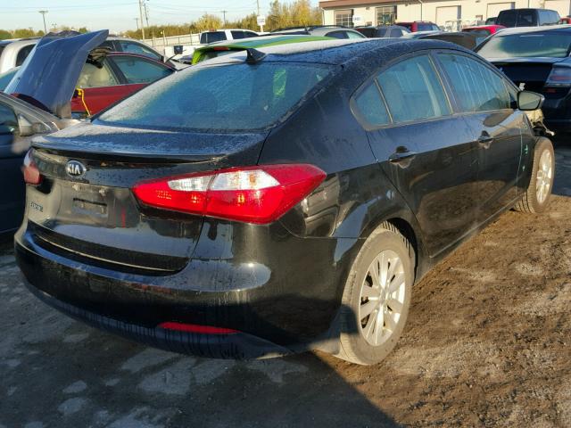 KNAFX4A62E5196577 - 2014 KIA FORTE LX BLACK photo 4