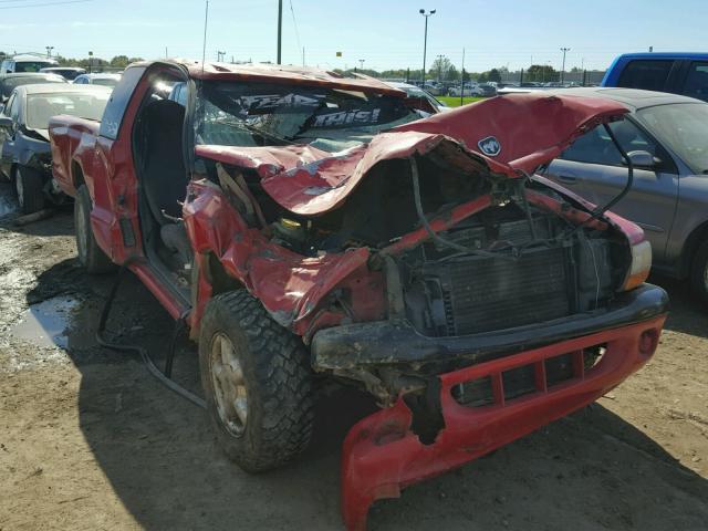 1B7GL22Y5WS500110 - 1998 DODGE DAKOTA RED photo 1