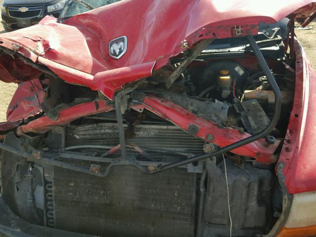 1B7GL22Y5WS500110 - 1998 DODGE DAKOTA RED photo 7