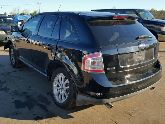 2FMDK49C97BA25435 - 2007 FORD EDGE SEL P BLACK photo 3