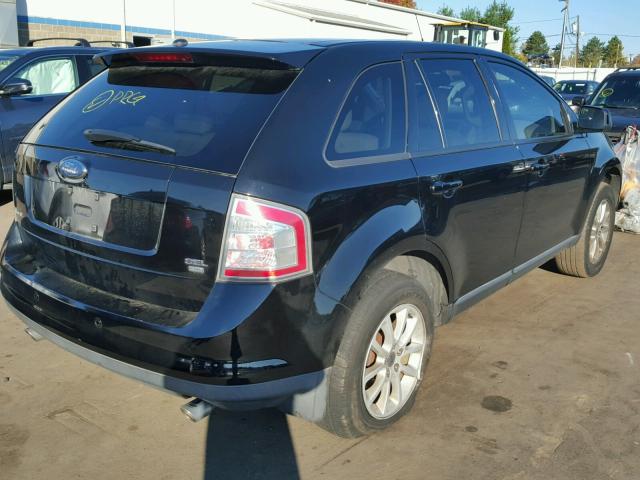 2FMDK49C97BA25435 - 2007 FORD EDGE SEL P BLACK photo 4